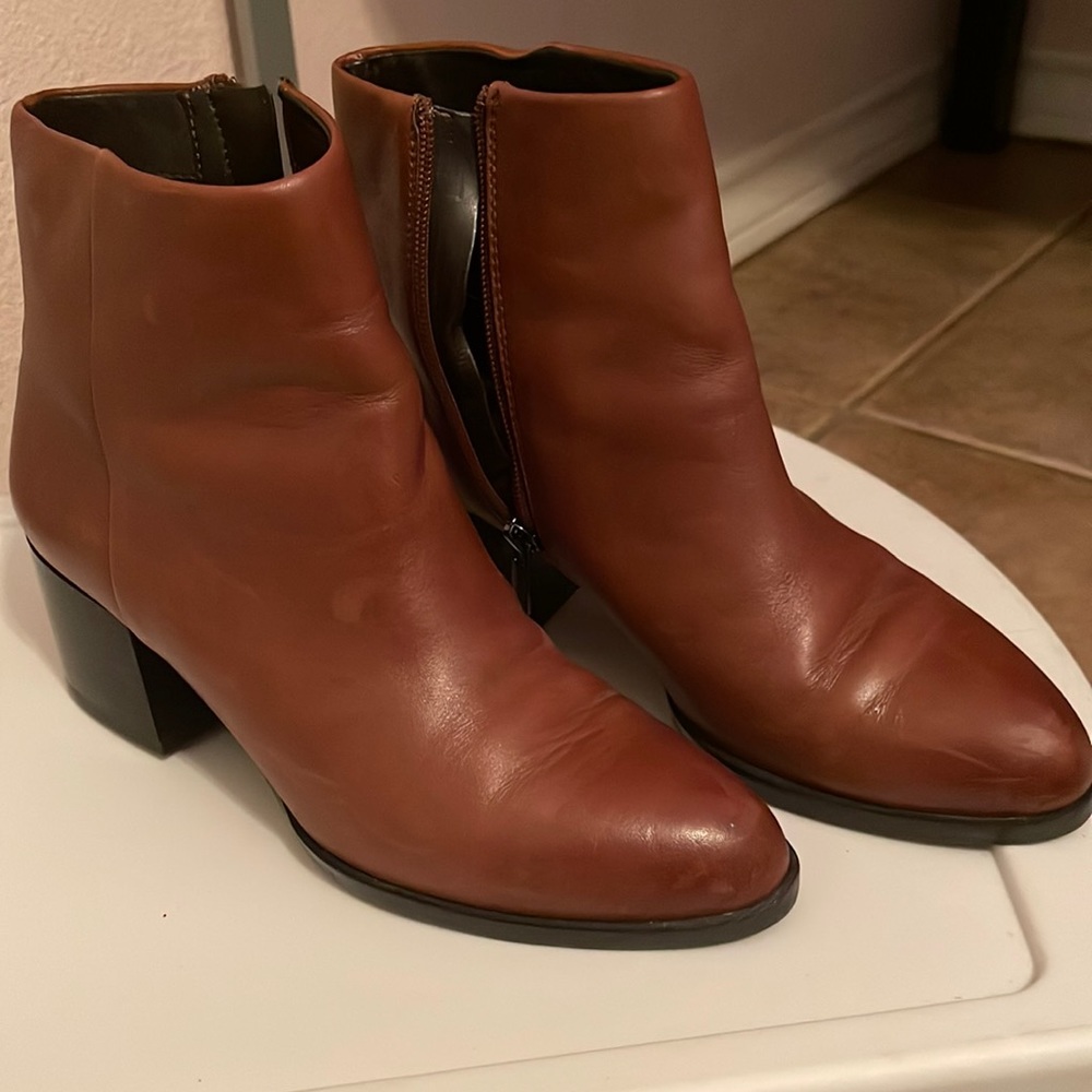 Brown ankle boots